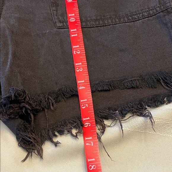 Aerie Charcoal Jean Shorts size S - Picture 6 of 6